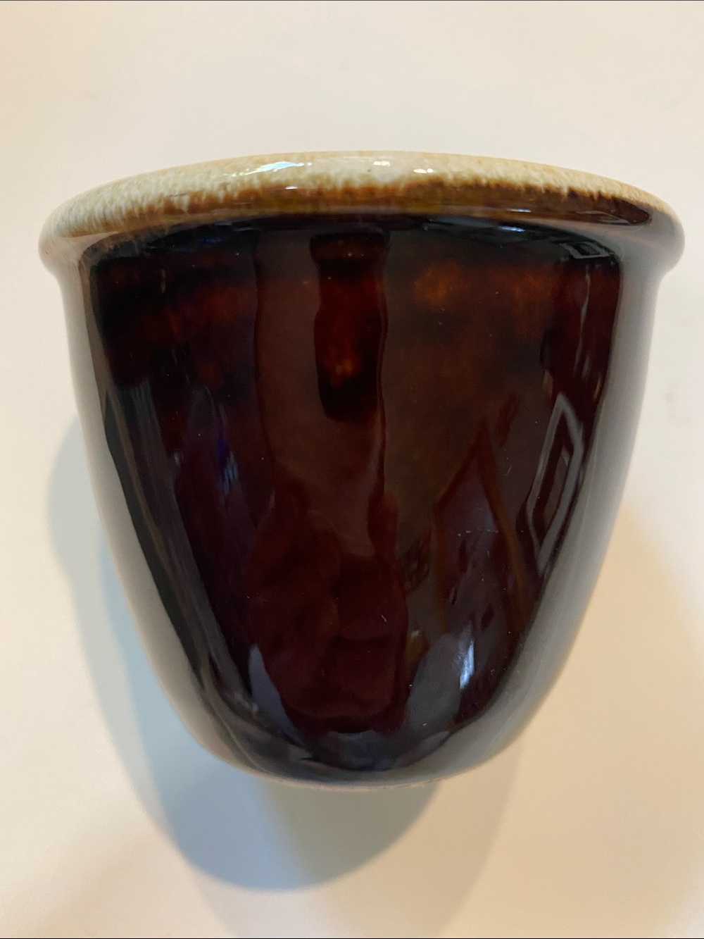 Vintage Brown Drip Glaze McCoy Pottery Custard Cup Small Treat Soup Bowl